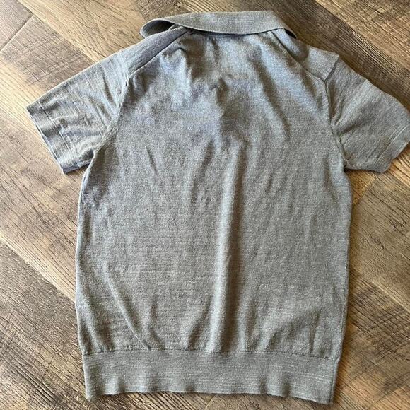 Buck Mason Men’s Knit Polo • Size Small • 100% Cotton • Heather Grey - Picture 2 of 4
